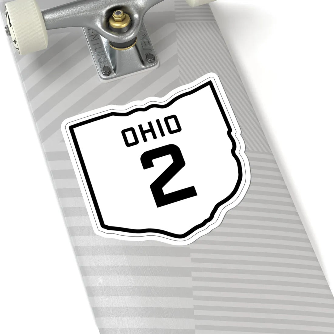 OH-2 1927 (Ohio) (Road Sign) STICKER Vinyl Kiss-Cut Decal - The Sticker Space