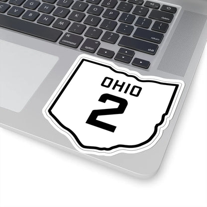 OH-2 1927 (Ohio) (Road Sign) STICKER Vinyl Kiss-Cut Decal - The Sticker Space
