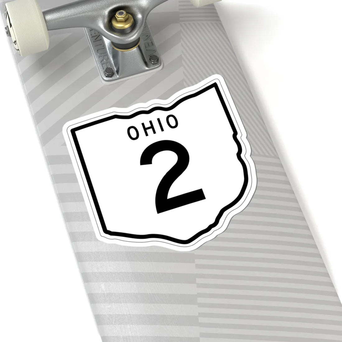 OH-2 1948 (Ohio) (Road Sign) STICKER Vinyl Kiss-Cut Decal - The Sticker Space