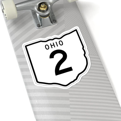 OH-2 1948 (Ohio) (Road Sign) STICKER Vinyl Kiss-Cut Decal - The Sticker Space