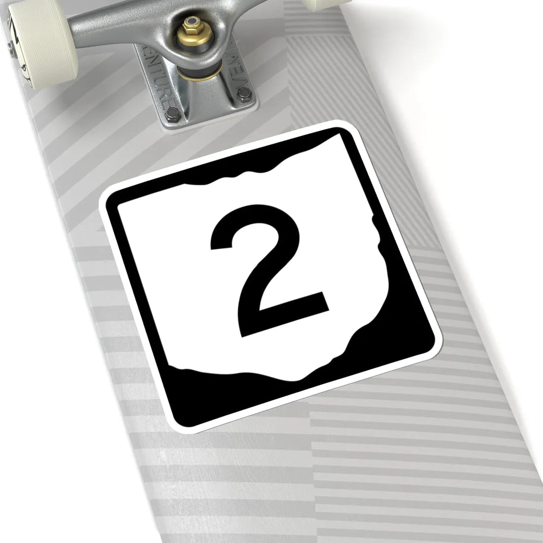 OH-2 (Ohio) (Road Sign) STICKER Vinyl Kiss-Cut Decal - The Sticker Space