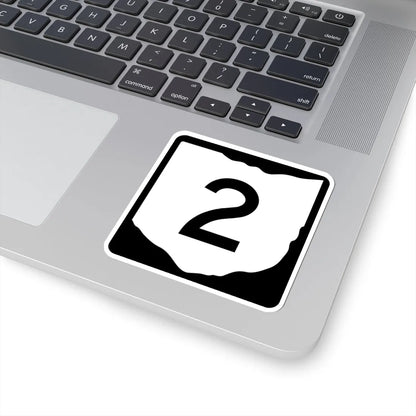 OH-2 (Ohio) (Road Sign) STICKER Vinyl Kiss-Cut Decal - The Sticker Space