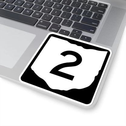 OH-2 (Ohio) (Road Sign) STICKER Vinyl Kiss-Cut Decal - The Sticker Space