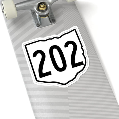 OH-202 1960 (Ohio) (Road Sign) STICKER Vinyl Kiss-Cut Decal - The Sticker Space