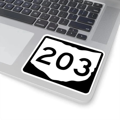 OH-203 (Ohio) (Road Sign) STICKER Vinyl Kiss-Cut Decal - The Sticker Space