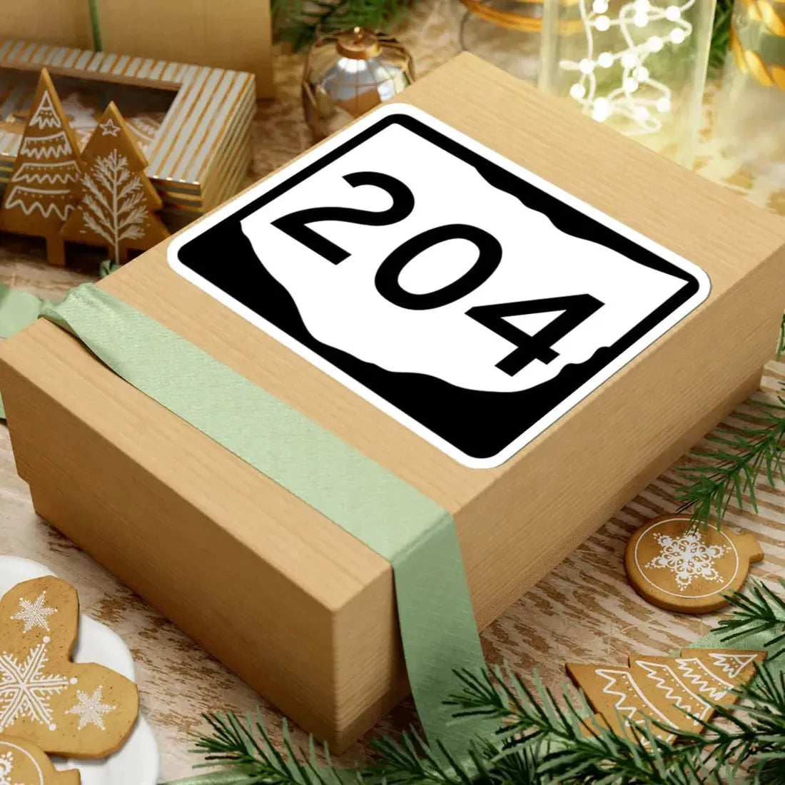 OH-204 (Ohio) (Road Sign) STICKER Vinyl Kiss-Cut Decal - The Sticker Space