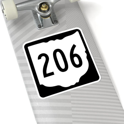 OH-206 1967 (Ohio) (Road Sign) STICKER Vinyl Kiss-Cut Decal - The Sticker Space