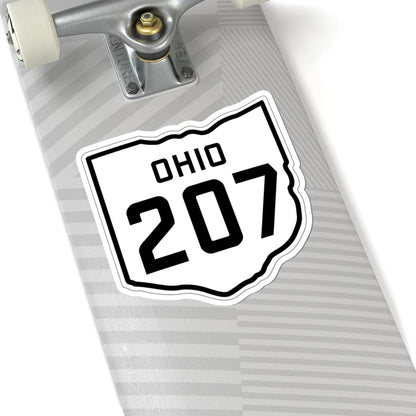 OH-207 1927 (Ohio) (Road Sign) STICKER Vinyl Kiss-Cut Decal - The Sticker Space