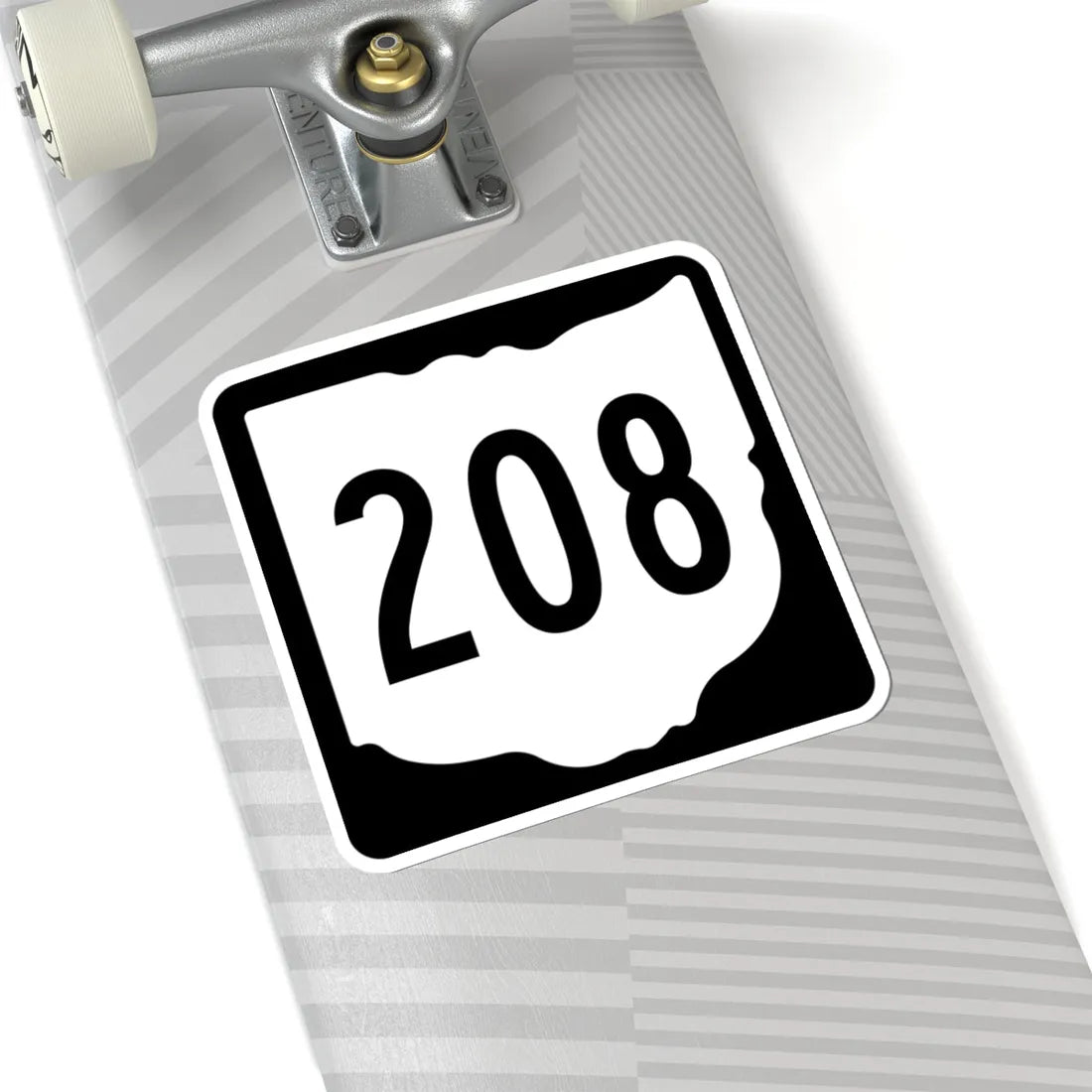 OH-208 1967 (Ohio) (Road Sign) STICKER Vinyl Kiss-Cut Decal - The Sticker Space