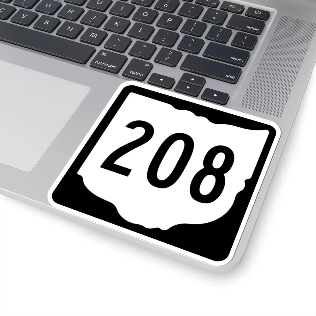 OH-208 1967 (Ohio) (Road Sign) STICKER Vinyl Kiss-Cut Decal - The Sticker Space