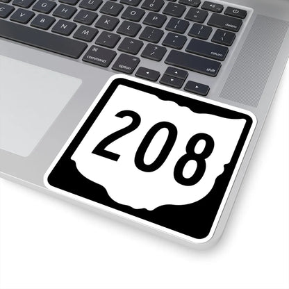 OH-208 1967 (Ohio) (Road Sign) STICKER Vinyl Kiss-Cut Decal - The Sticker Space