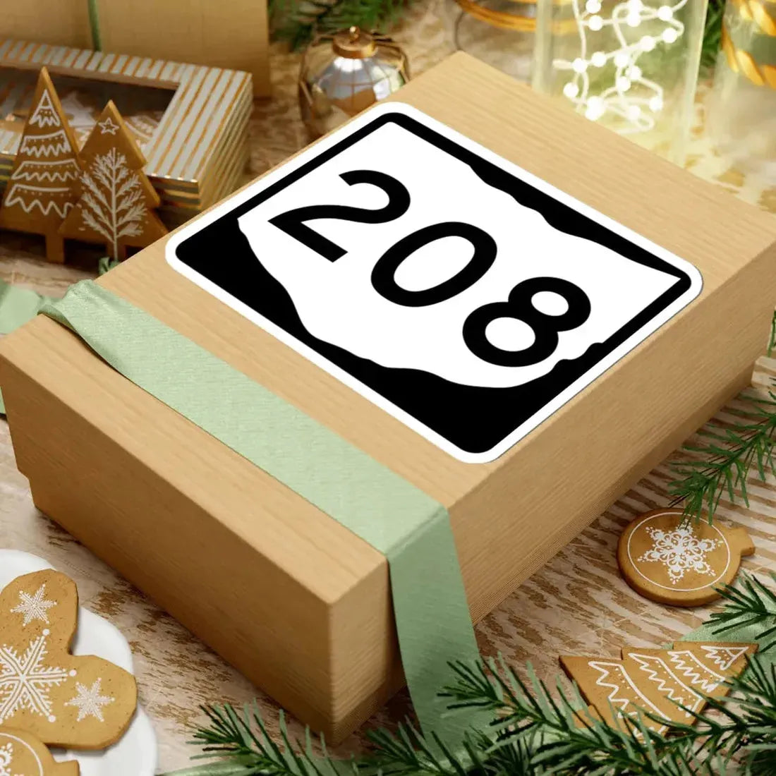 OH-208 (Ohio) (Road Sign) STICKER Vinyl Kiss-Cut Decal - The Sticker Space