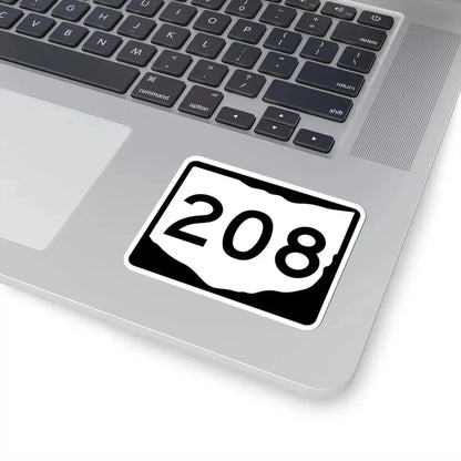 OH-208 (Ohio) (Road Sign) STICKER Vinyl Kiss-Cut Decal - The Sticker Space