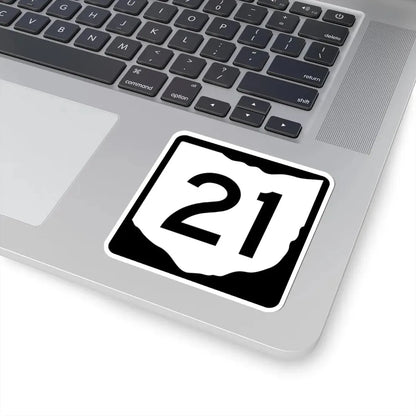 OH-21 (Ohio) (Road Sign) STICKER Vinyl Kiss-Cut Decal - The Sticker Space