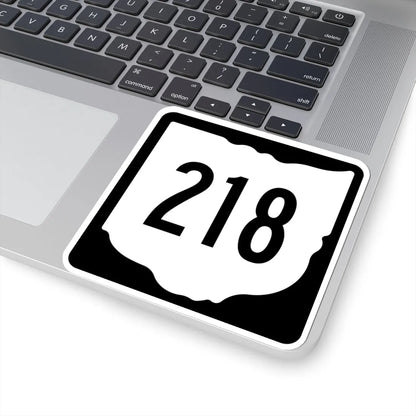 OH-218 1967 (Ohio) (Road Sign) STICKER Vinyl Kiss-Cut Decal - The Sticker Space