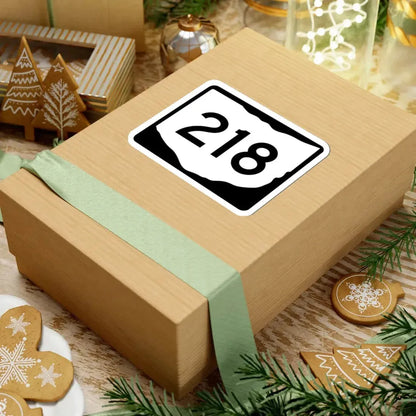 OH-218 (Ohio) (Road Sign) STICKER Vinyl Kiss-Cut Decal - The Sticker Space