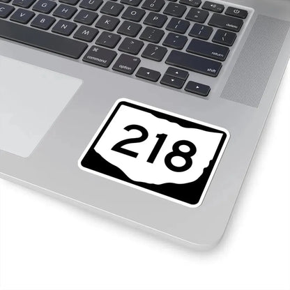 OH-218 (Ohio) (Road Sign) STICKER Vinyl Kiss-Cut Decal - The Sticker Space