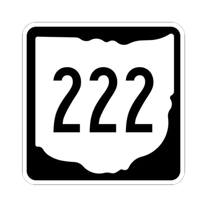 OH-222 1967 (Ohio) (Road Sign) STICKER Vinyl Kiss-Cut Decal 6 Inch White - The Sticker Space