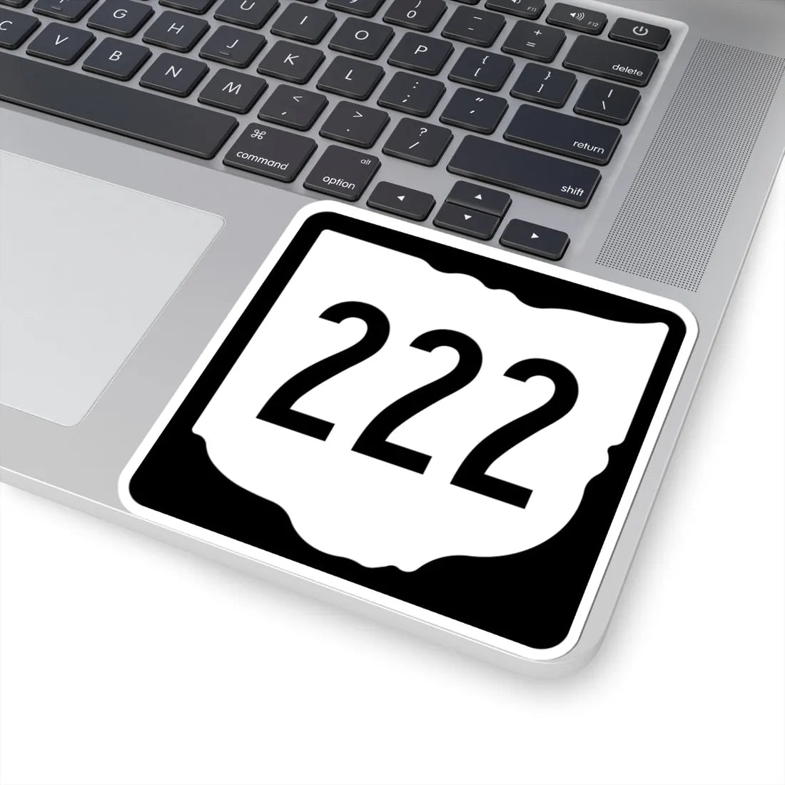 OH-222 1967 (Ohio) (Road Sign) STICKER Vinyl Kiss-Cut Decal - The Sticker Space