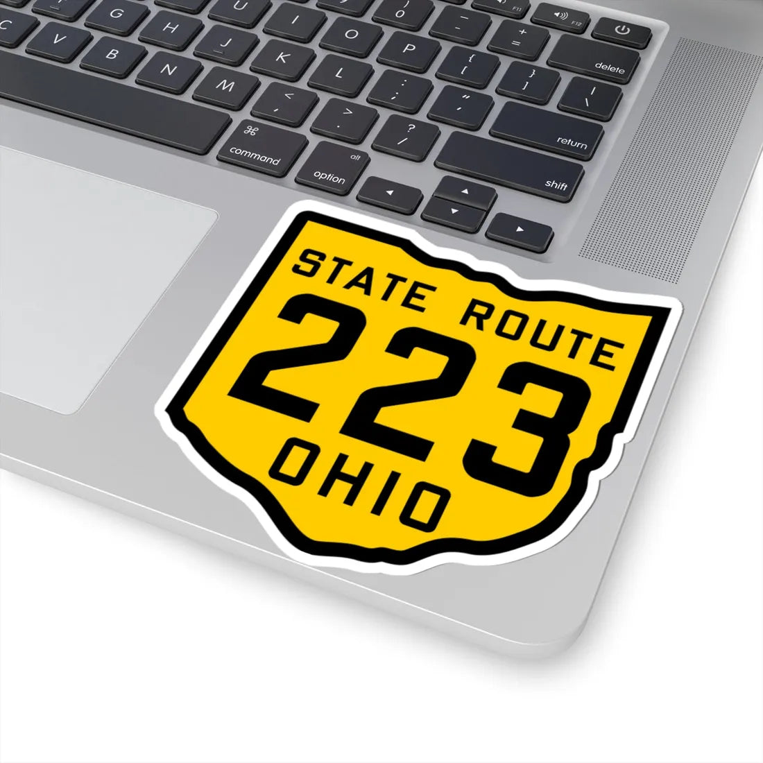 OH-223 1920 (Ohio) (Road Sign) STICKER Vinyl Kiss-Cut Decal - The Sticker Space