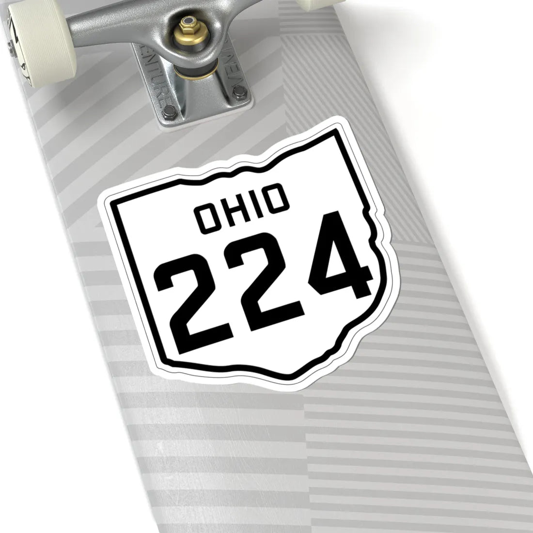 OH-224 1927 (Ohio) (Road Sign) STICKER Vinyl Kiss-Cut Decal - The Sticker Space