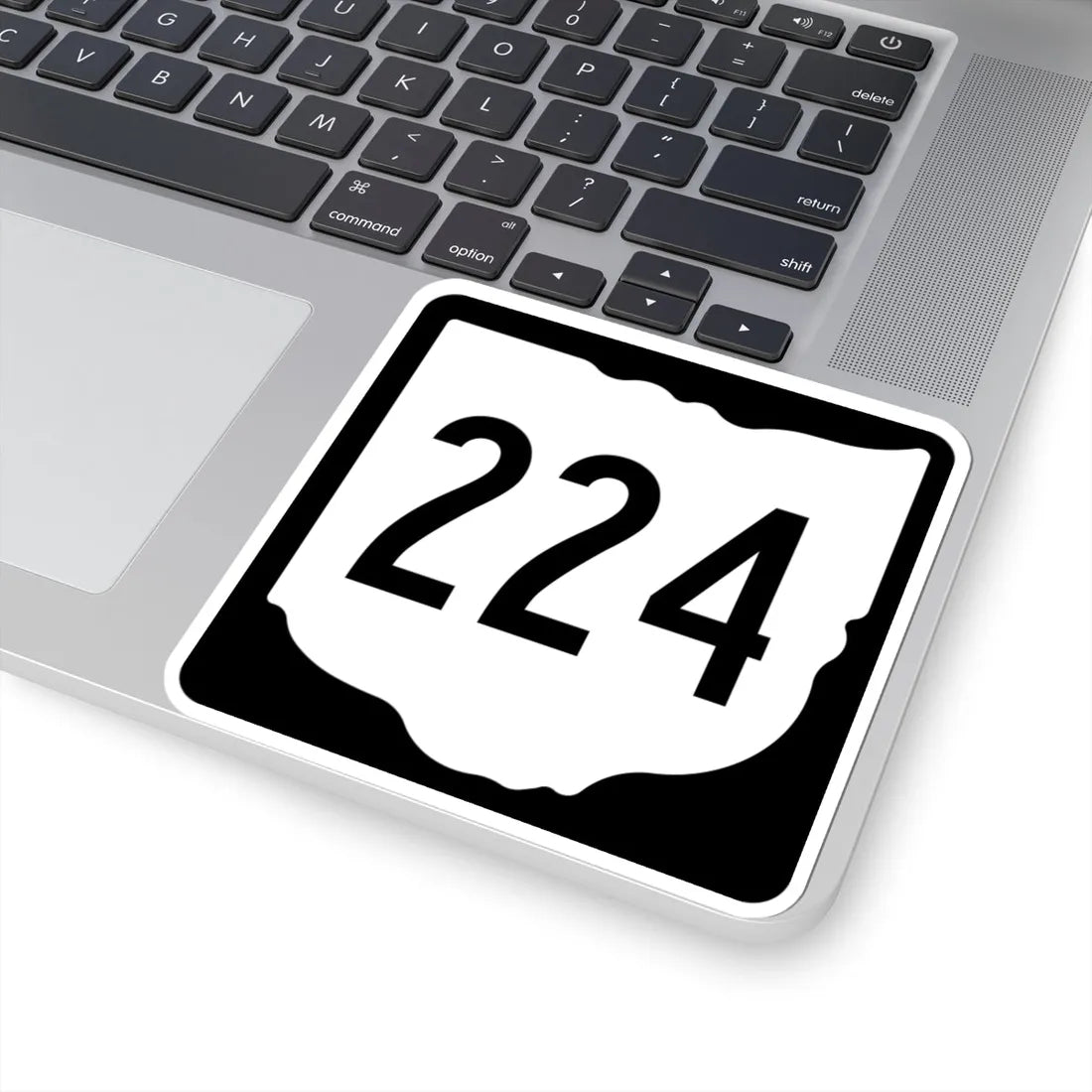 OH-224 1967 (Ohio) (Road Sign) STICKER Vinyl Kiss-Cut Decal - The Sticker Space