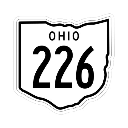 OH-226 1948 (Ohio) (Road Sign) STICKER Vinyl Kiss-Cut Decal 4 Inch White - The Sticker Space