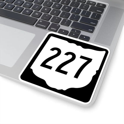 OH-227 1967 (Ohio) (Road Sign) STICKER Vinyl Kiss-Cut Decal - The Sticker Space