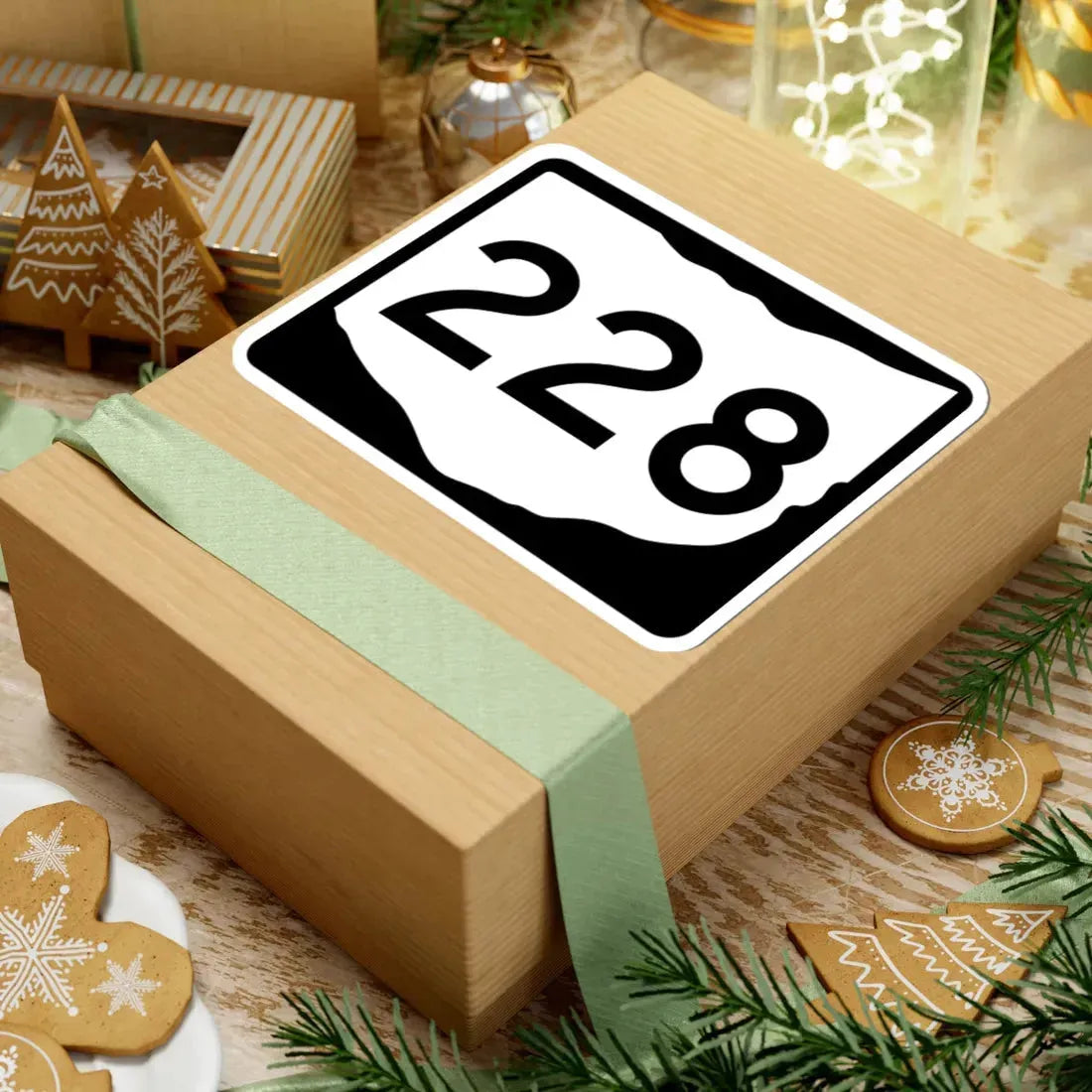 OH-228 (Ohio) (Road Sign) STICKER Vinyl Kiss-Cut Decal - The Sticker Space