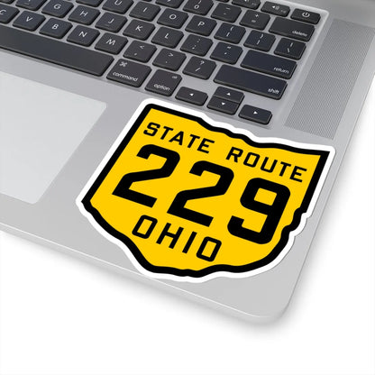 OH-229 1920 (Ohio) (Road Sign) STICKER Vinyl Kiss-Cut Decal - The Sticker Space