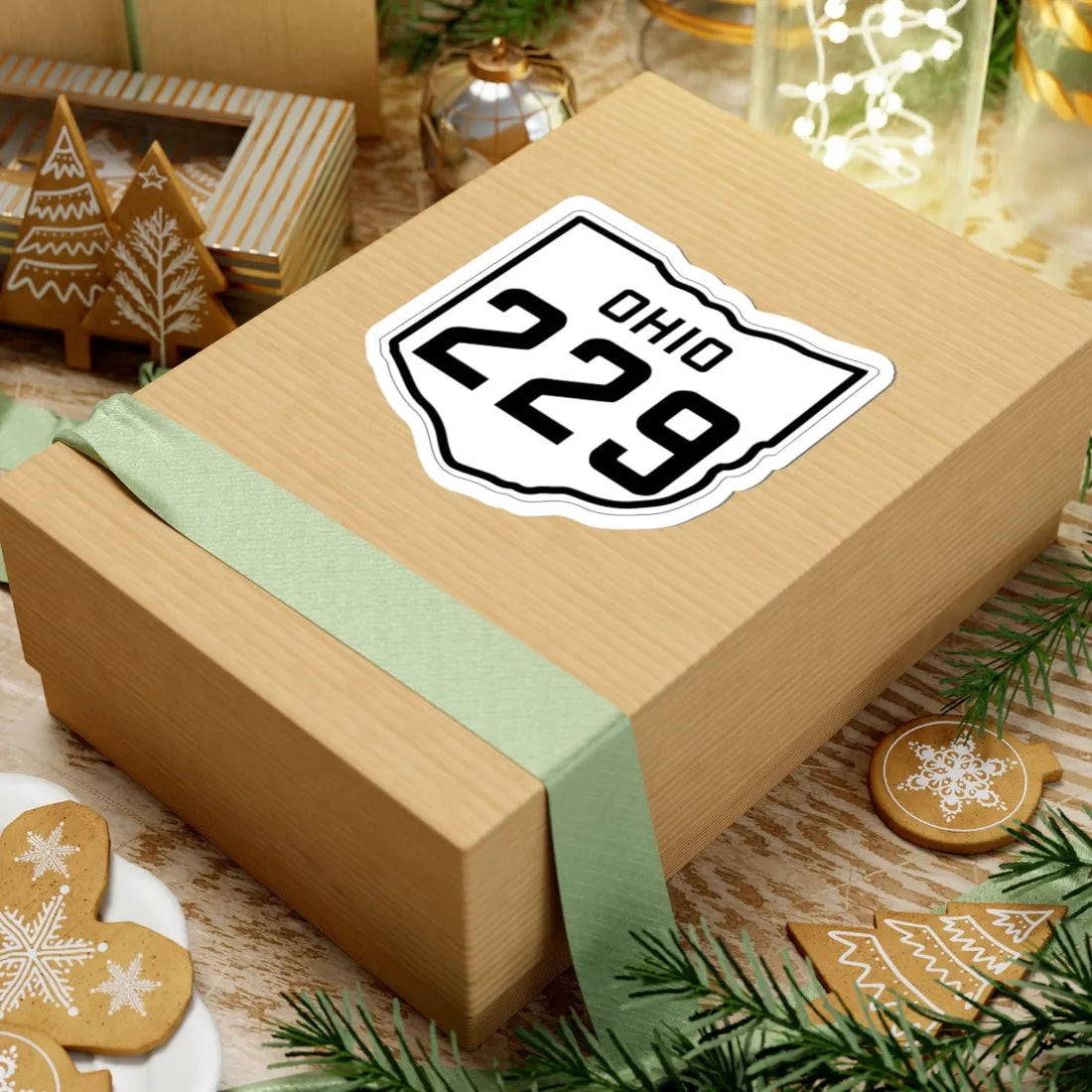 OH-229 1927 (Ohio) (Road Sign) STICKER Vinyl Kiss-Cut Decal - The Sticker Space