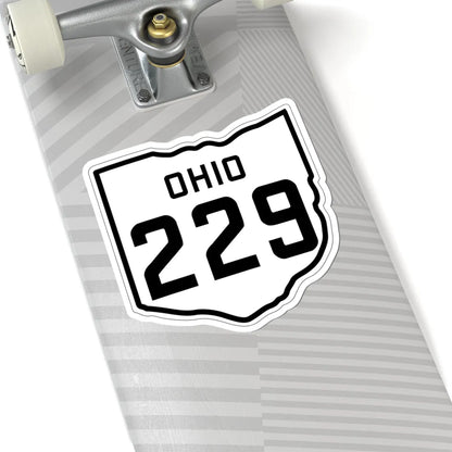 OH-229 1927 (Ohio) (Road Sign) STICKER Vinyl Kiss-Cut Decal - The Sticker Space