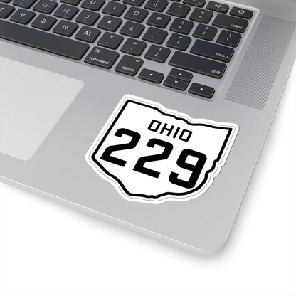 OH-229 1927 (Ohio) (Road Sign) STICKER Vinyl Kiss-Cut Decal - The Sticker Space