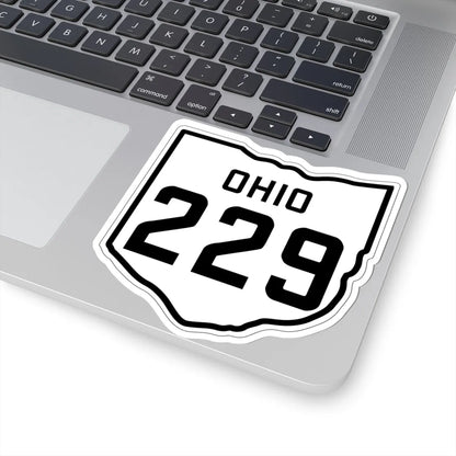 OH-229 1927 (Ohio) (Road Sign) STICKER Vinyl Kiss-Cut Decal - The Sticker Space