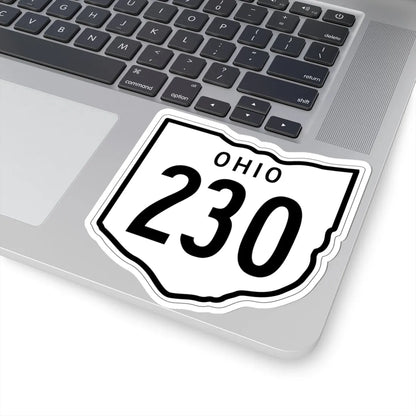 OH-230 1948 (Ohio) (Road Sign) STICKER Vinyl Kiss-Cut Decal - The Sticker Space