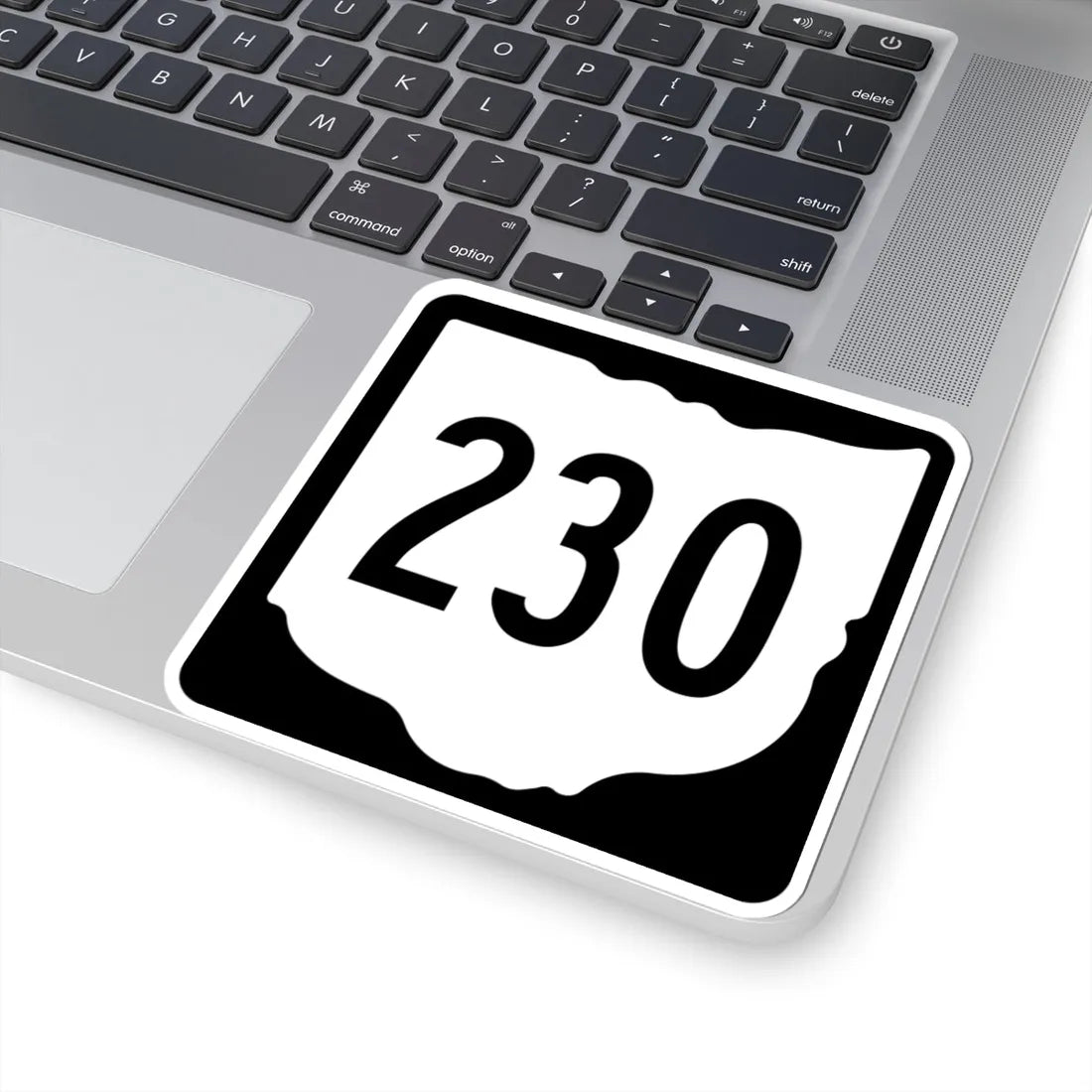 OH-230 1967 (Ohio) (Road Sign) STICKER Vinyl Kiss-Cut Decal - The Sticker Space