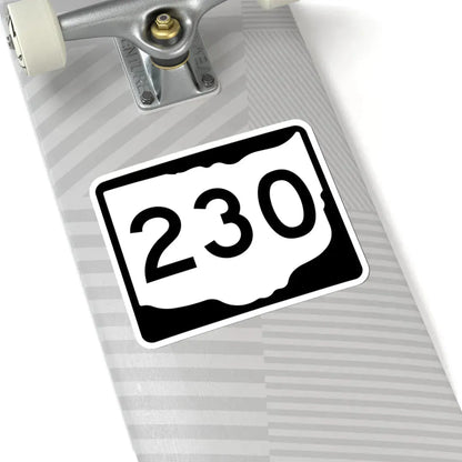 OH-230 (Ohio) (Road Sign) STICKER Vinyl Kiss-Cut Decal - The Sticker Space