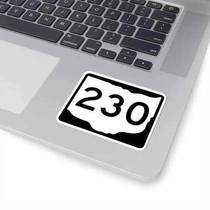 OH-230 (Ohio) (Road Sign) STICKER Vinyl Kiss-Cut Decal - The Sticker Space