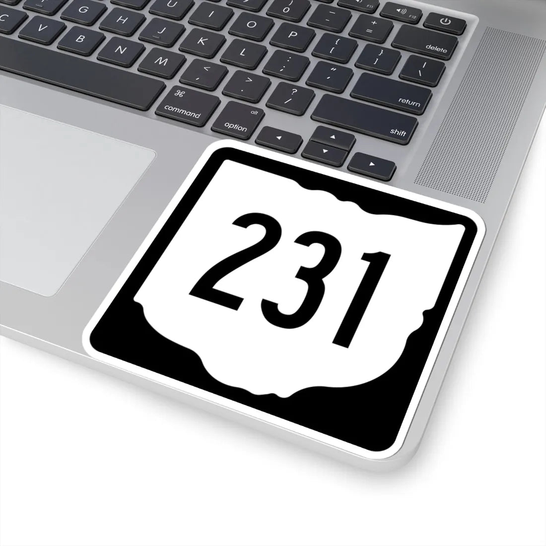 OH-231 1967 (Ohio) (Road Sign) STICKER Vinyl Kiss-Cut Decal - The Sticker Space