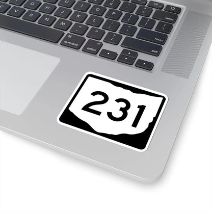OH-231 (Ohio) (Road Sign) STICKER Vinyl Kiss-Cut Decal - The Sticker Space