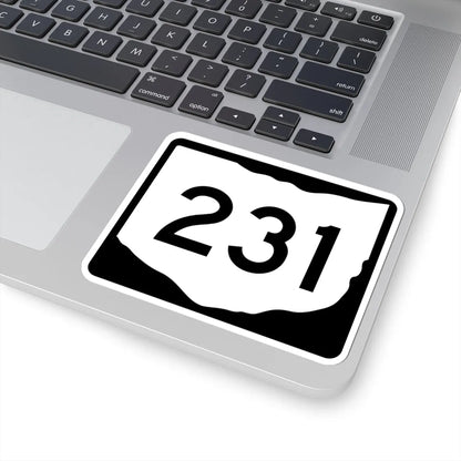 OH-231 (Ohio) (Road Sign) STICKER Vinyl Kiss-Cut Decal - The Sticker Space