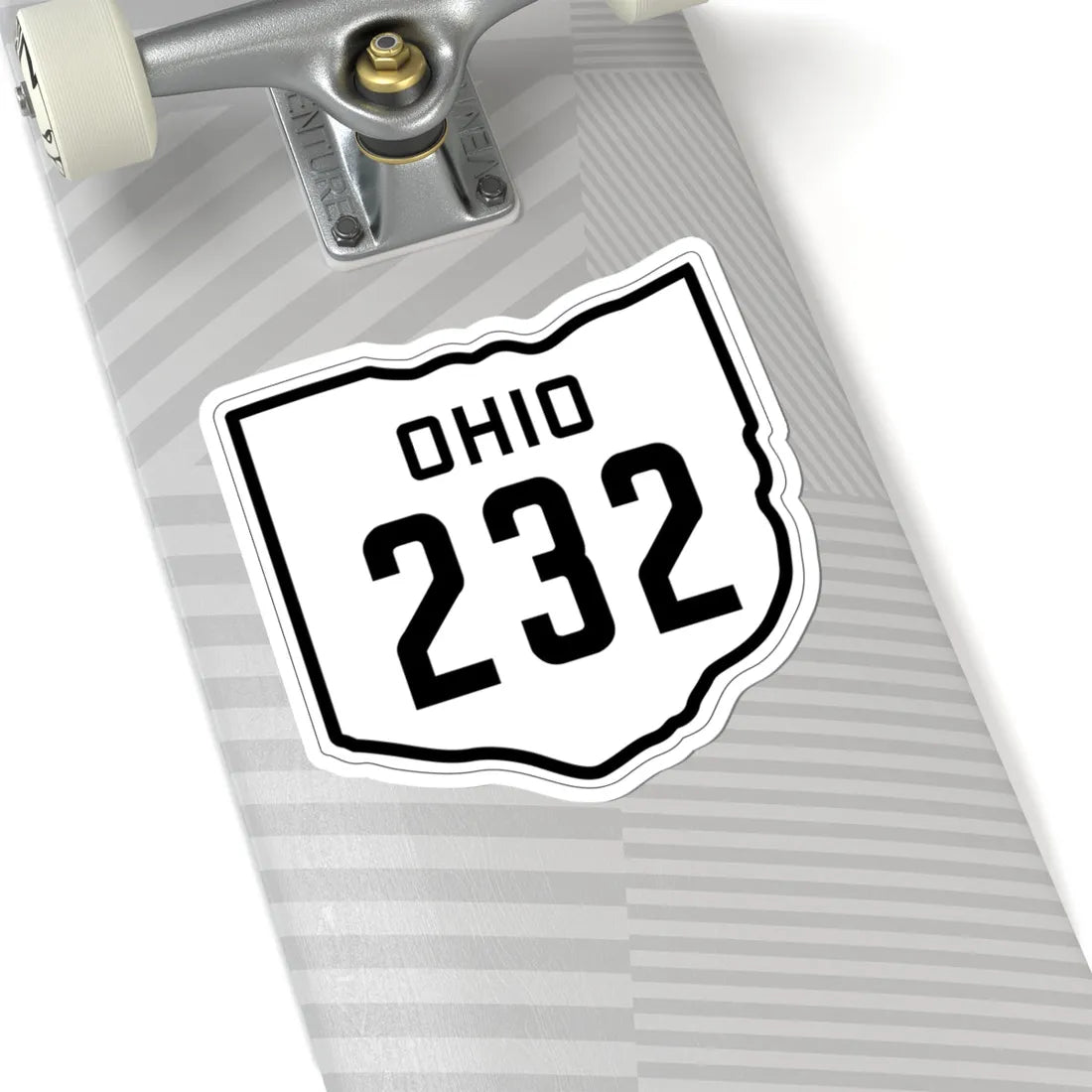 OH-232 1927 (Ohio) (Road Sign) STICKER Vinyl Kiss-Cut Decal - The Sticker Space