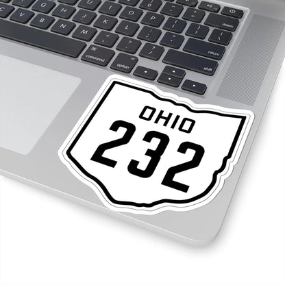 OH-232 1927 (Ohio) (Road Sign) STICKER Vinyl Kiss-Cut Decal - The Sticker Space