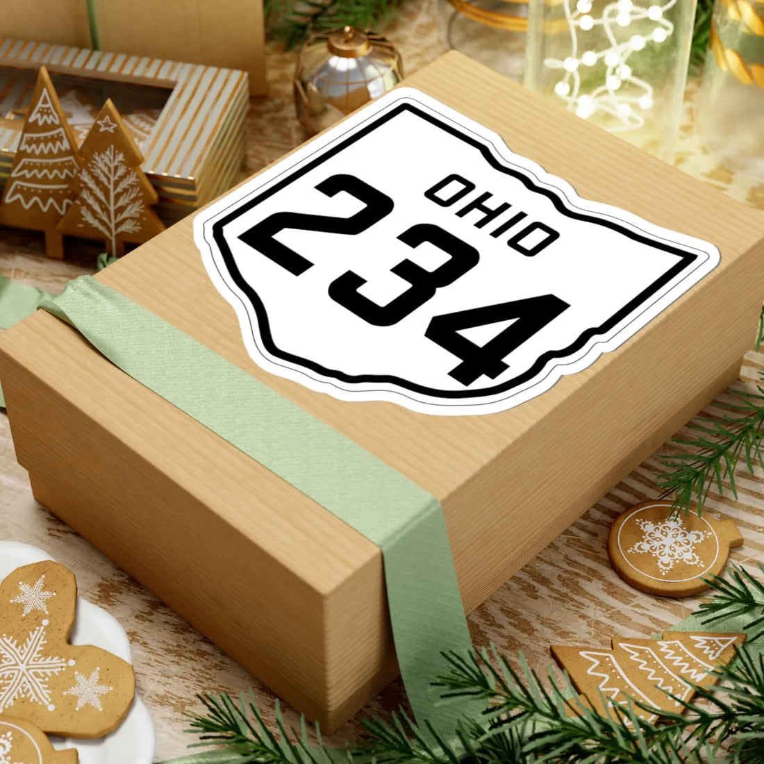 OH-234 1927 (Ohio) (Road Sign) STICKER Vinyl Kiss-Cut Decal - The Sticker Space