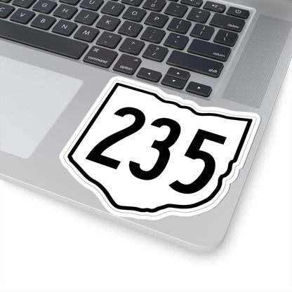 OH-235 1960 (Ohio) (Road Sign) STICKER Vinyl Kiss-Cut Decal - The Sticker Space