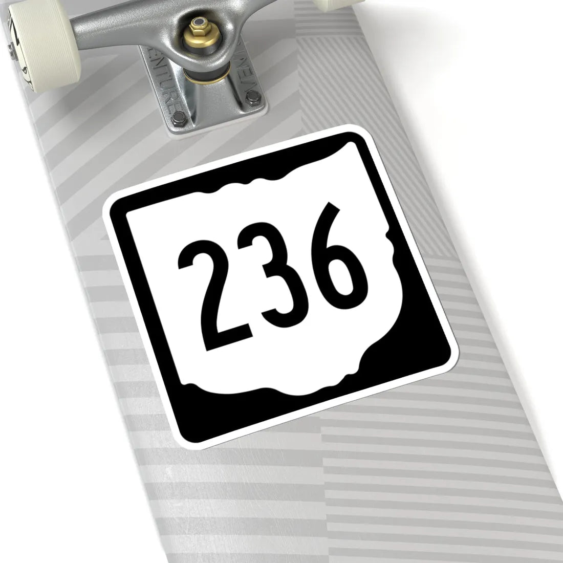 OH-236 1967 (Ohio) (Road Sign) STICKER Vinyl Kiss-Cut Decal - The Sticker Space