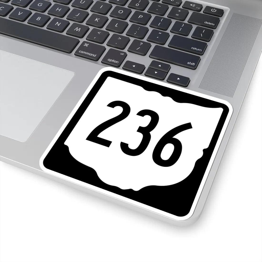 OH-236 1967 (Ohio) (Road Sign) STICKER Vinyl Kiss-Cut Decal - The Sticker Space