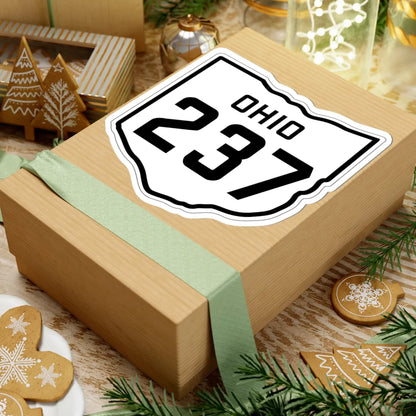 OH-237 1927 (Ohio) (Road Sign) STICKER Vinyl Kiss-Cut Decal - The Sticker Space