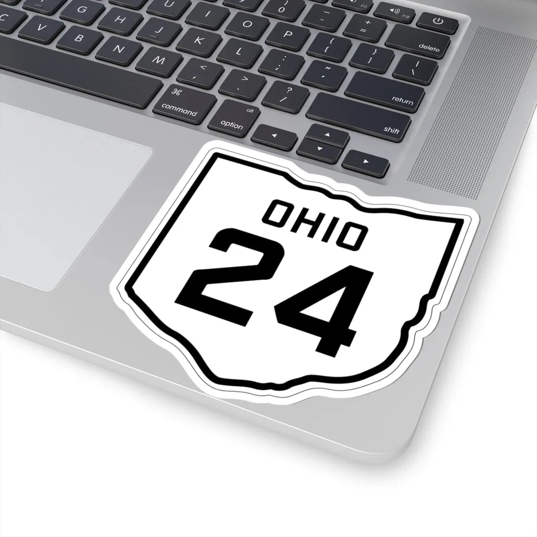 OH-24 1927 (Ohio) (Road Sign) STICKER Vinyl Kiss-Cut Decal - The Sticker Space
