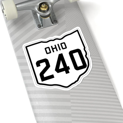 OH-240 1927 (Ohio) (Road Sign) STICKER Vinyl Kiss-Cut Decal - The Sticker Space